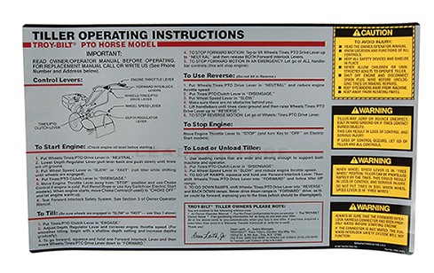 DECAL (2586) - DEPTH REGULAR & TINE HOOD ASSEMBLIES (OPC HORSE) 2586, 2229, 2413, OPC Horse, decal