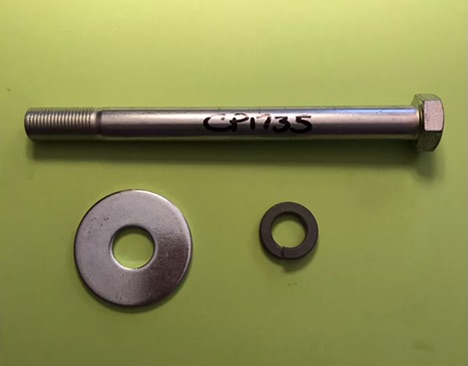 KIT - TINE BOLT, LOCK WASHER & WASHER (CP1735) - HORSE I, II & III 1735, 1463. Tine Bolt, 1206