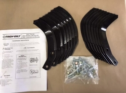 STANDARD "BOLO" TINES (2 HOLE) W/HARDWARE (290-253) - TROY-BILT HORSE, PONY AND ECONO HORSE TILLERS WITH WELDED STEEL TINE HOLDER 290-253, 290-253-081, bolo tine, welded steel tine holder