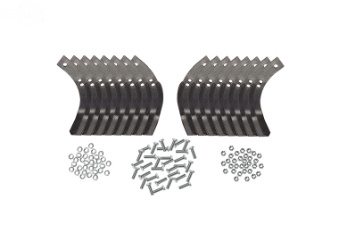 STANDARD TINES (3 HOLE) W/HARDWARE (ROT8620) - TROY-BILT HORSE, PONY AND ECONO HORSE TILLERS ROT8620, 8620. 7-013316, 1901118, 10802, 1901118A, Bolo Tines