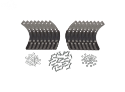 STANDARD TINES (3 HOLE) W/HARDWARE (ROT8620) - TROY-BILT HORSE, PONY AND ECONO HORSE TILLERS ROT8620, 8620. 7-013316, 1901118, 10802, 1901118A, Bolo Tines