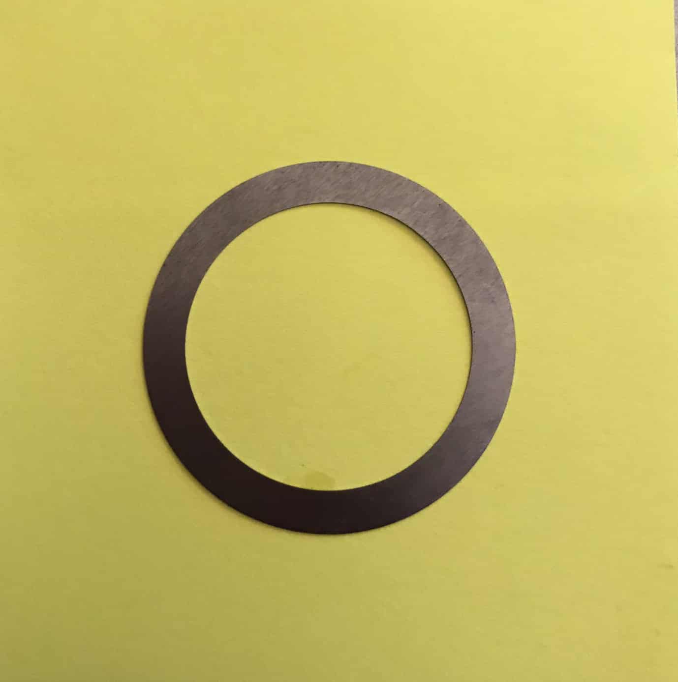 TINE SHAFT SHIM - HORSE TILLERS - .005" 1447-1, GW-1447-1, Troy-Bilt, Horse, tine shaft shim, shim, troy bilt, tiller