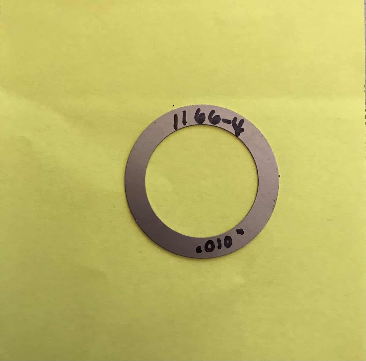 WHEEL SHAFT SHIM - HORSE, PONY, JUNIOR & ECONO HORSE TILLERS - ".010" Troy-Bilt, Horse, Wheel Shaft shim, 1166-4, 736-04258